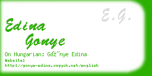 edina gonye business card
